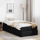  Otomanski okvir kreveta s madracem crni 90x200 cm umjetna koža | shoptok.hr