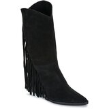 Exé Shoes Mestni škornji 515-ORLANDO-SUEDE-BLACK Črna Cene