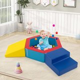  3-delni gradniki iz pene z jamo za žogice in 100 oceanskimi žogicami, mehki gradniki, plezalni bloki | Shoptok.si