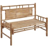  Klupa s jastukom 120 cm od bambusa | shoptok.hr