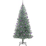 vidaXL Umjetno božično drevo s snežno obloženimi vejicami in LED lučko | Shoptok.si
