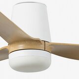 Faro 33829WT-1TW-LED prigušiva ventilator PUNT TUB M 18W/230V braon/bela, prečnik 132 cm WT + DO | Eponuda.com