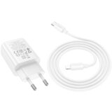 hoco. polnilec N60 GaN PD 20W Type C s kablom Type C na Lightning - bel | Shoptok.si