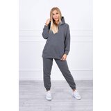 Kesi Insulated set with a hood made of graphite Cene