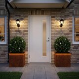  Vrtna posuda za sadnju s LED svjetlom 2 kom. Rđa - Otporni čelik 50 x 60 x 48 cm 2 | shoptok.hr