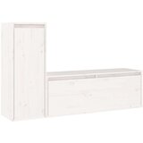 vidaXL TV omarica 2 kosa bela trdna borovina | Shoptok.si