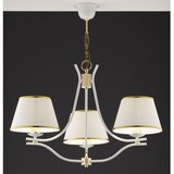 Jupiter 2085 - luster na lancu SAMBA 3xE27/15W/230V bela/zlatna | Eponuda.com