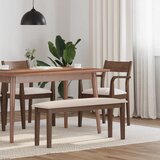 vidaXL Klupa 110 cm smeđa guma od punog drveta Cijene