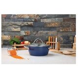 ZLN9600 kaserola sa staklenim poklopcem 20CM plava | ePonuda.com