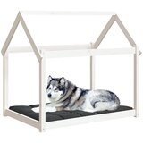  Krevet za pse bijeli 111x80x100 cm od masivne borovine | shoptok.hr