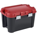 Curver Rdeča/črna plastična škatla za shranjevanje s pokrovom 59x39,5x36 cm Totem – | Shoptok.si