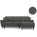 Kooko Home temno siva kotna raztegljiva sedežna garnitura Jazz, desni kot | Shoptok.si