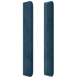  Uzglavlje s ušima tamnoplavo 103x16x118/128 cm baršunasto | shoptok.hr