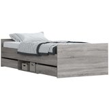  Kreveta s uzglavljem i podnožjem boja hrasta 100 x 200 cm | shoptok.hr