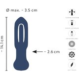 Anos - analni vibrator s jezikom (plavi) | shoptok.hr