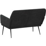  Klupa crna 108 x 35 x 41 cm baršunasta | shoptok.hr