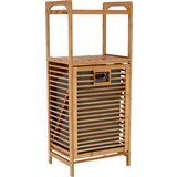 Kondela Košara za perilo, naravni bambus/siva, KERI NEW | Shoptok.si