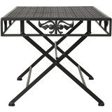  Sklopivi stolić za kavu od metala starinski 100x50x45 cm crni | Eponuda.ba