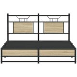  Okvir kreveta bez madraca boja hrasta sonome 150x200 cm drveni | shoptok.hr