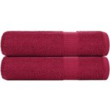 vidaXL Ručnici za kupanje 2 kom bordo 100x150 cm 360 gsm 100% pamuk | shoptok.hr