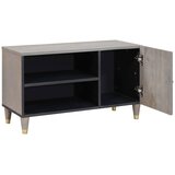 TV ormar s policom Siva 80 x 33 x 46 cm Čvrsto drvo manga | shoptok.hr