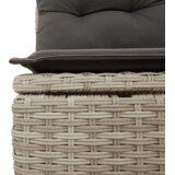  7-dijelni set vrtnih sofa svjetlosivi od poliratana Siva | Shoptok.si