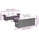  7-dijelni set vrtnih sofa svjetlosivi od poliratana | shoptok.hr