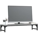  Stalak za monitor siva boja hrasta 85 x 23 x 15,5 cm drveni | shoptok.hr