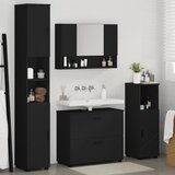  Set namještaja za kupaonicu 4 kom. Crna 35 x 30 x 192 cm | shoptok.hr