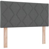  Boxspring krevet s madracem Tamnosiva 90 x 200 cm Tkanina - Tamnosiva 90 x 200 cm Dizajn s rombovima | shoptok.hr
