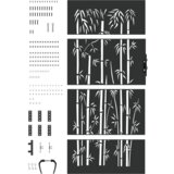 vidaXL Vrtna vrata Crna 105 x 200 cm Čelik s praškastim premazom | shoptok.hr