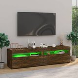 TV ormarić s LED svjetlima 2 kom boja hrasta 75 x 35 x 40 cm | Eponuda.ba