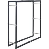  Stalak za drva za ogrjev crni 100 x 25 x 100 cm čelični | shoptok.hr