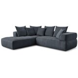 Bobochic Paris Tamno plava kutna garnitura od šenila (s lijevim kutom/u obliku slova L) Whesley – | shoptok.hr