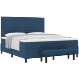 vidaXL Vzmetnica s pomladjo in klopjo modra 180x200 cm tkanina, (22083408) | Shoptok.si