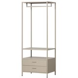 WOOOD Bež odprta kovinska garderobna omara 70x185x54 cm Ferris – | Shoptok.si