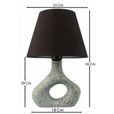 Opviq Stona lampa BK012, O25.15 cm, IP20, Crno-siva | Eponuda.ba