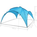  Šator za zabave u obliku luka 450 x 450 x 265 cm svjetloplavi | shoptok.hr