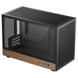 DeepCool Računalniško ohišje CH260 WOOD, Micro-ATX, kaljeno steklo, črno | Shoptok.si