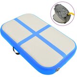 vidaXL Napihljiva gimnastična podloga s tlačilko 60x100x10 cm modra, (20753846) | Shoptok.si