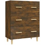 Maison Chic Komoda - Predalnik dimljeni hrast 70x34x90 cm konstruiran les, (21718500) Cene