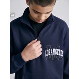 Sinsay Dreserica half-zip s natpisom Los Angeles | shoptok.hr
