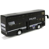  Crni dvokatni policijski autobus na povlačenje sa zvukom - crni | shoptok.hr