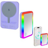  power bank rainbow 5000 mah bezicno punjenje sa rgb ogledalom | Eponuda.com