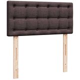 vidaXL Box spring postelja z vzmetnico temno rjava 100x200 cm blago, (21307059) | Shoptok.si
