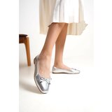 Capone Outfitters Ballerina Flats - Silver - Flat Cene