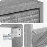  Ormar za cipele na zidu HAARLEM 71 x 17 x 43 cm Siva Sonoma | shoptok.hr