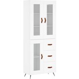 Maison Chic Visoka omara - Komoda - Predalnik bela 69,5x34x180 cm inženirski les, (21720122) | Shoptok.si