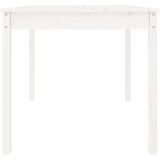  Vrtni stol bijeli 82,5 x 82,5 x 76 cm od masivne borovine | shoptok.hr