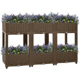 vidaXL Visoka greda 120x40x71 cm polipropilen, (20606726) Cene